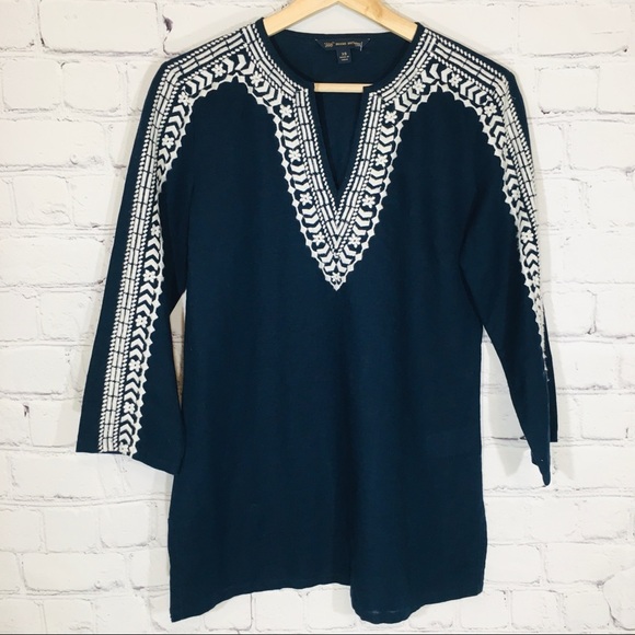 Brooks Brothers Tops - BROOKS BROTHERS 346 Embroidered Blouse Tunic Top